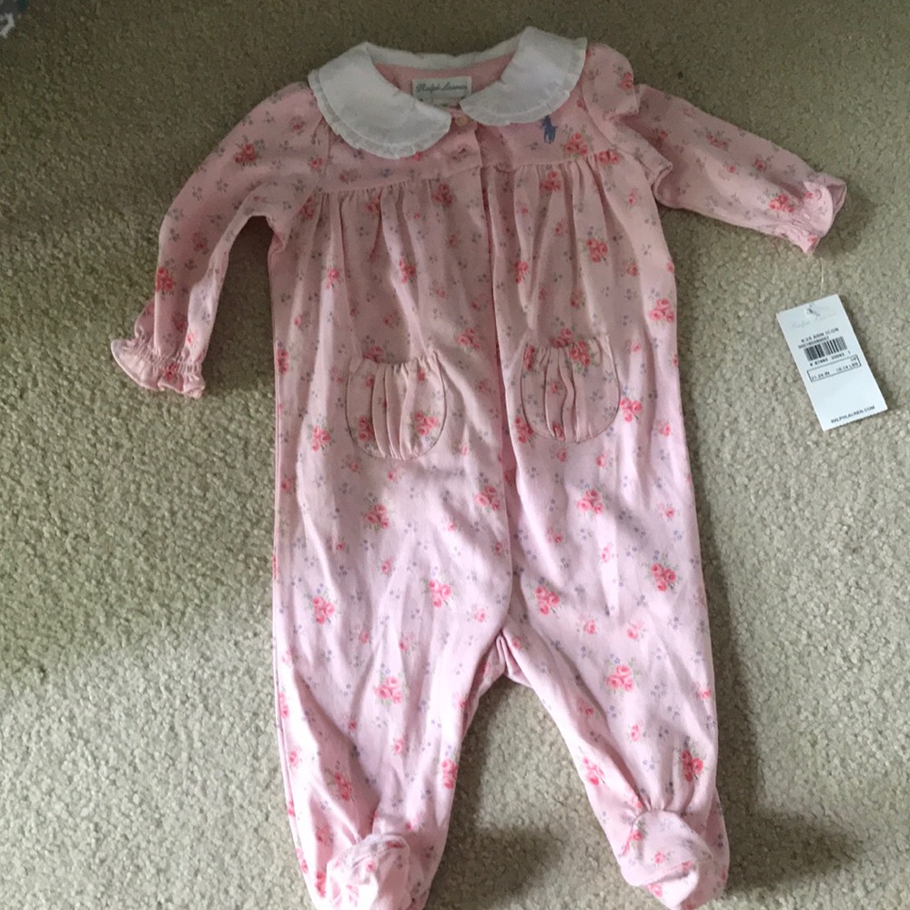 EUC Ralph Lauren footed outfit